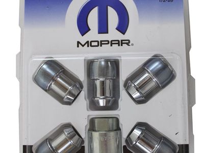 Mopar Genuine Jeep Accessories 1/2-20 Wheel Lock Kit 82211405 5 Lug Nuts Key