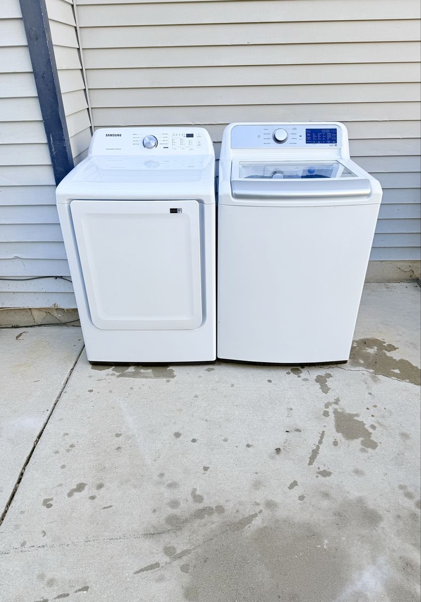 Washer and electric dryer