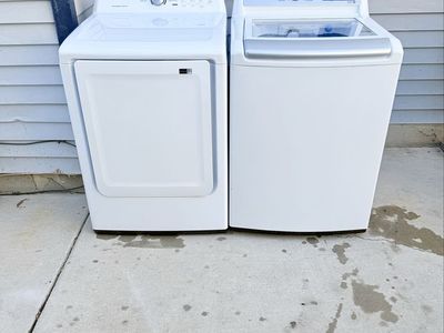 Washer and electric dryer