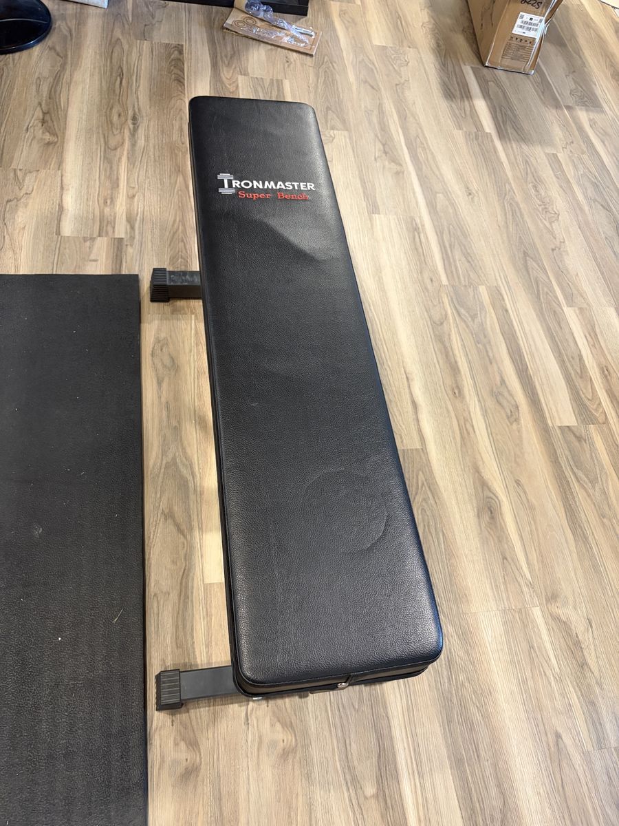 Ironmaster adjustable weight bench with attachments