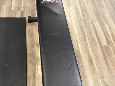 Ironmaster adjustable weight bench with attachments