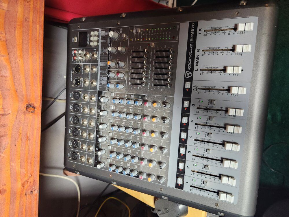 rockville rpm870 mixer pa system
