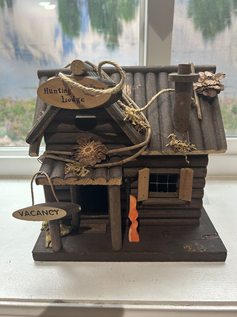 Rustic “Hunting Lodge” Cabin Décor Birdhouse