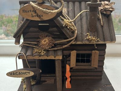 Rustic “Hunting Lodge” Cabin Décor Birdhouse