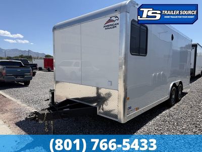 8.5x20 American Hauler Eagle HD Office Enclosed Cargo Trailer - 7'0" Interior - 10K GVWR - .080 PolyCor, Barn Doors