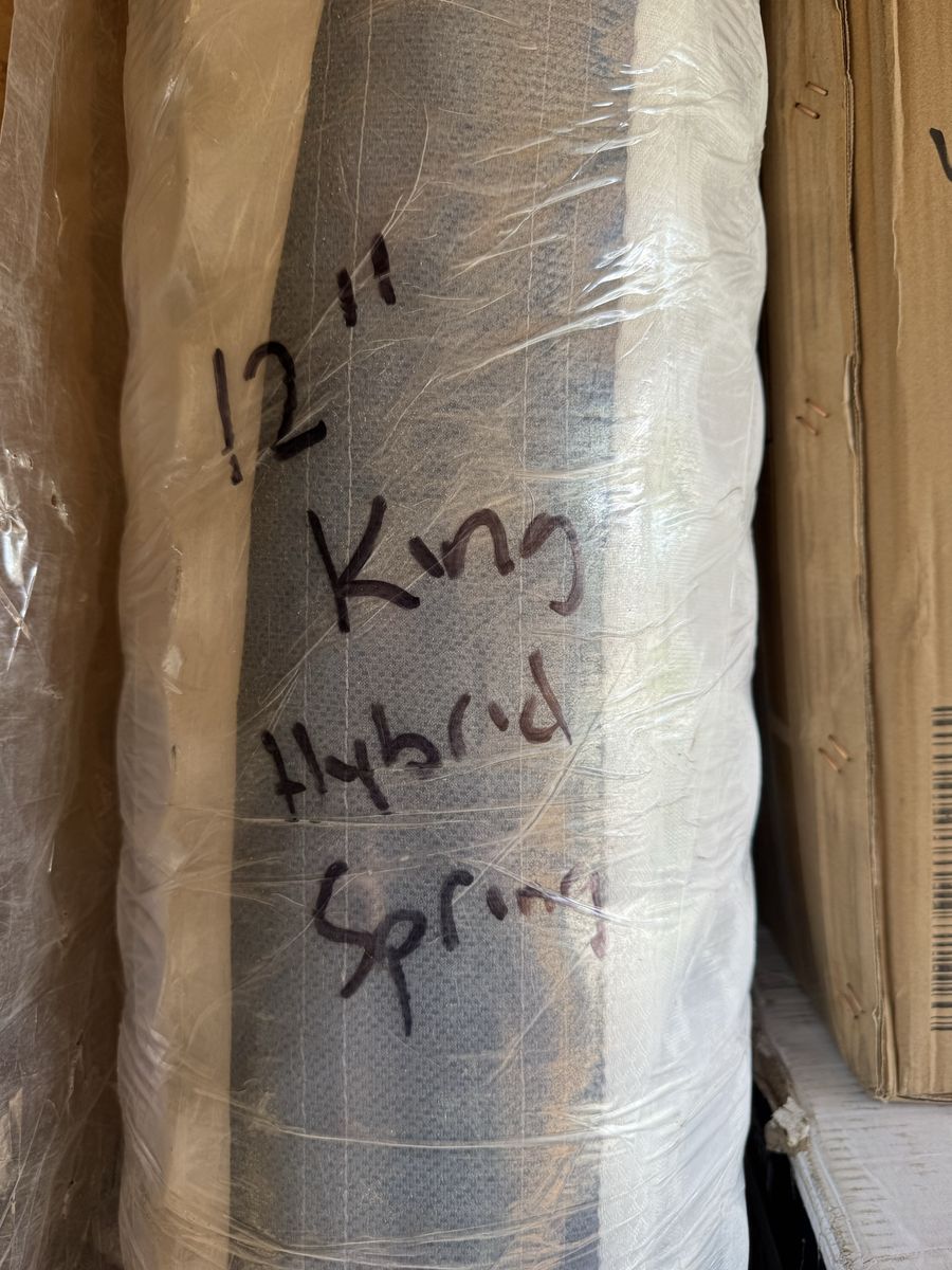 New 12" King Hybrid Spring Mattress in a Box - Vacuum Sealed for Easy Setup