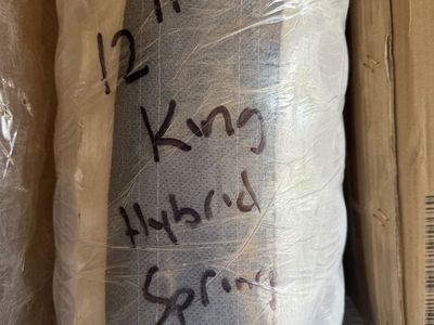New 12" King Hybrid Spring Mattress in a Box - Vacuum Sealed for Easy Setup