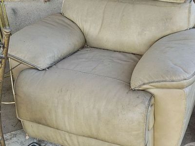 Leather recliner