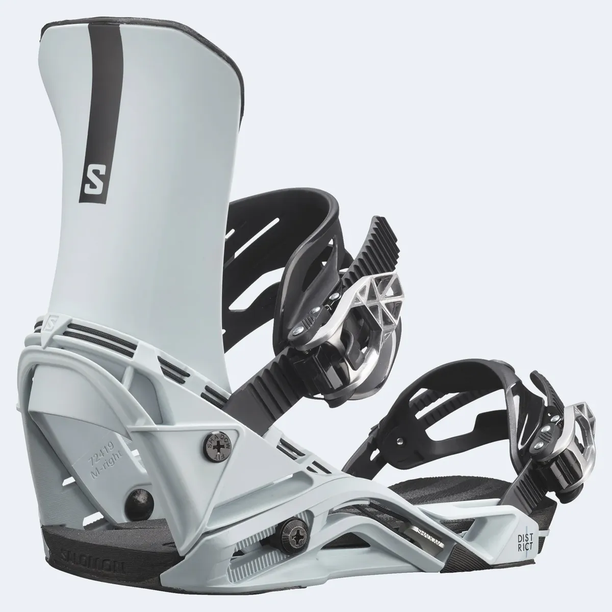 Mens Salomon District Shadow Bindings L White/Grey