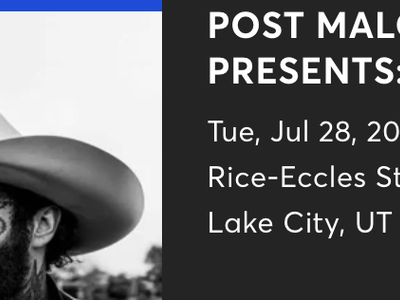 2 Post Malone Tickets – Salt Lake City