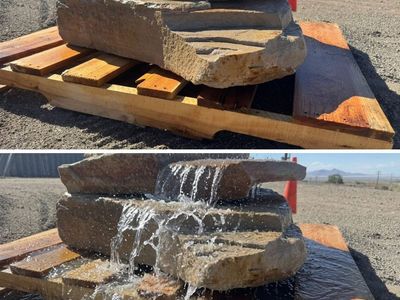 Custom Built Water Features any size shape and color with natural stone
