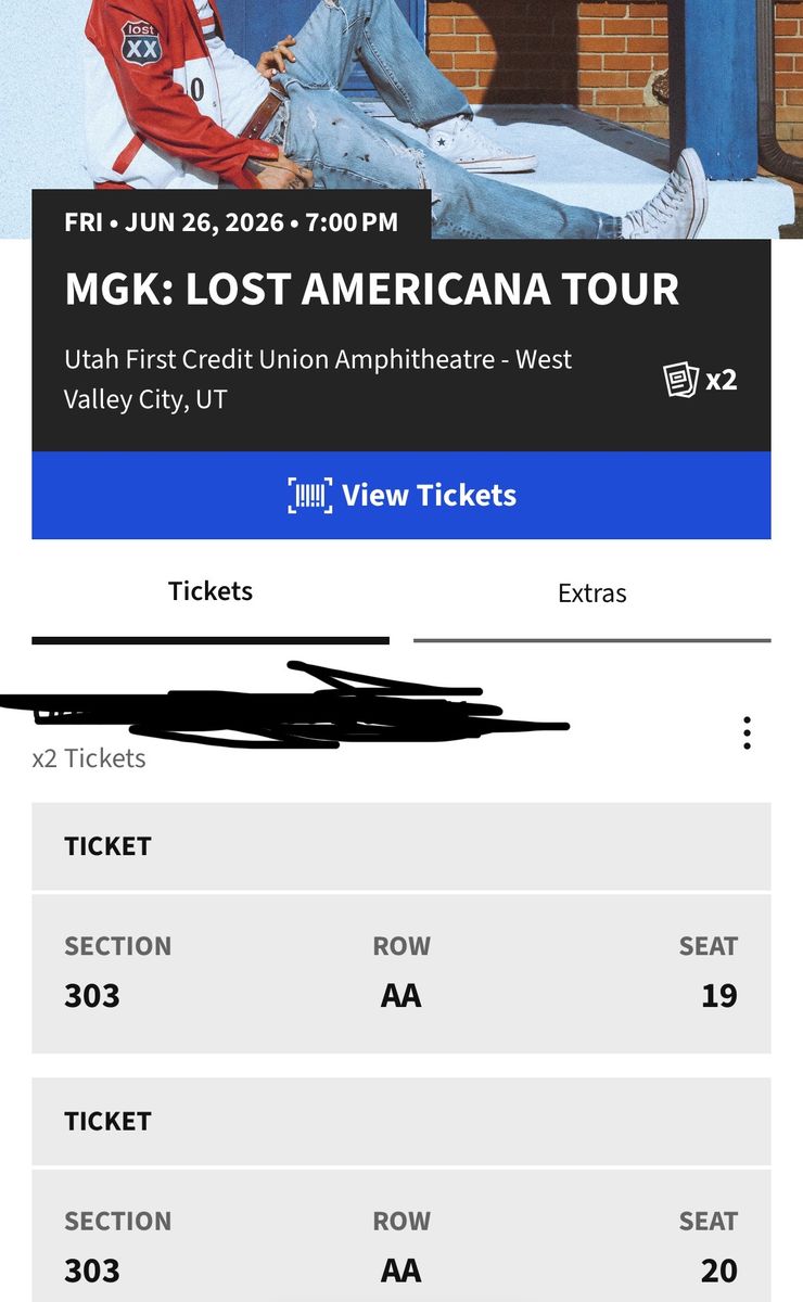 MGK Concert with Wiz Khalifa (2 tickets)