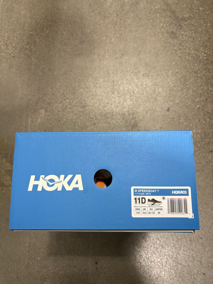 Size 11 regular. Hoka Speedgoat 7.