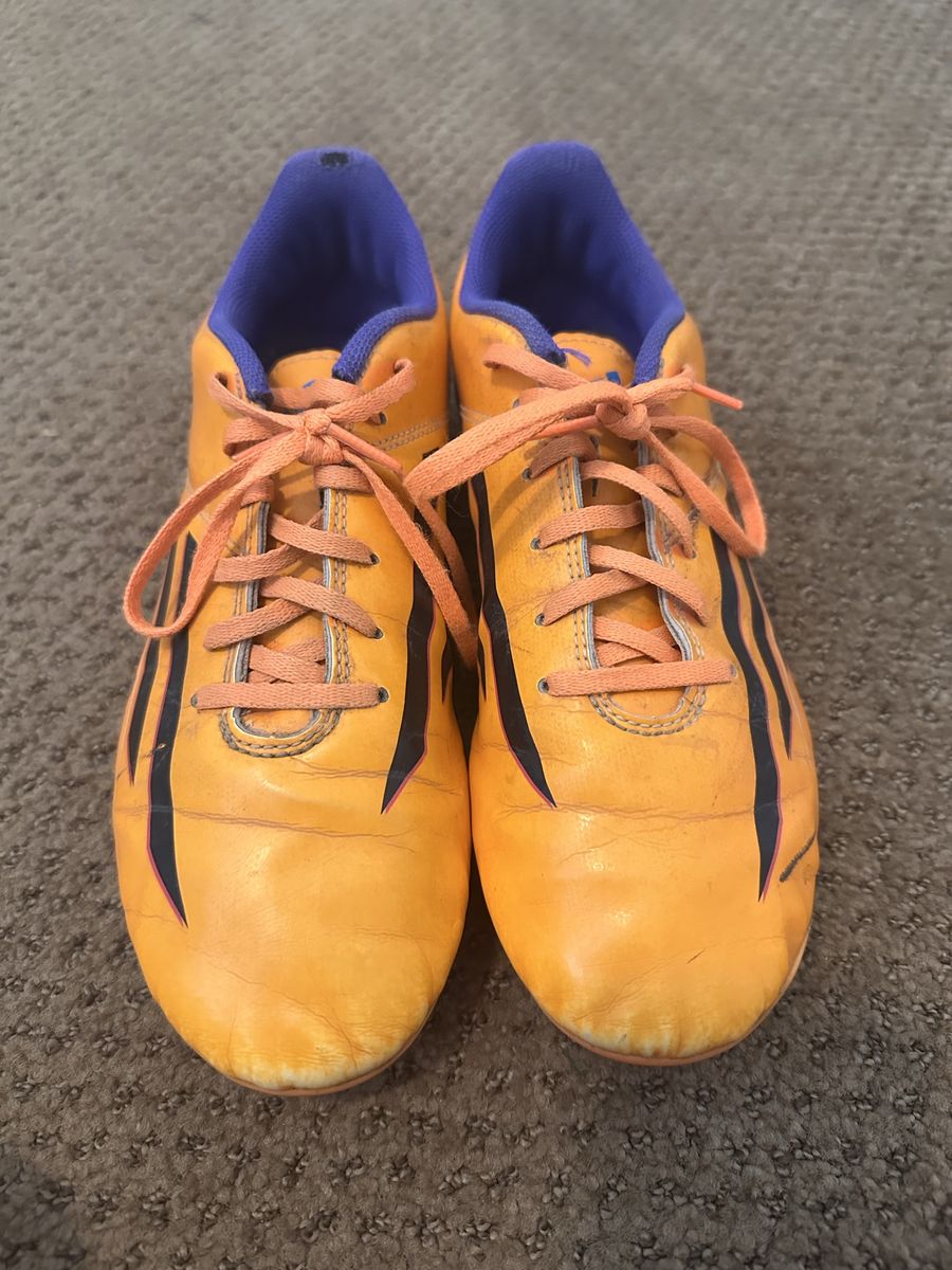Adidas Orange & Purple Soccer Cleats Shoes Size 6 Mens