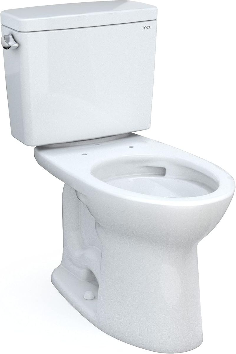 TOTO Drake 1.6 GPF White Elongated 2-Piece Toilet - 12" Rough-In, Single Flush
