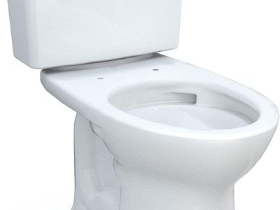 TOTO Drake 1.6 GPF White Elongated 2-Piece Toilet - 12" Rough-In, Single Flush