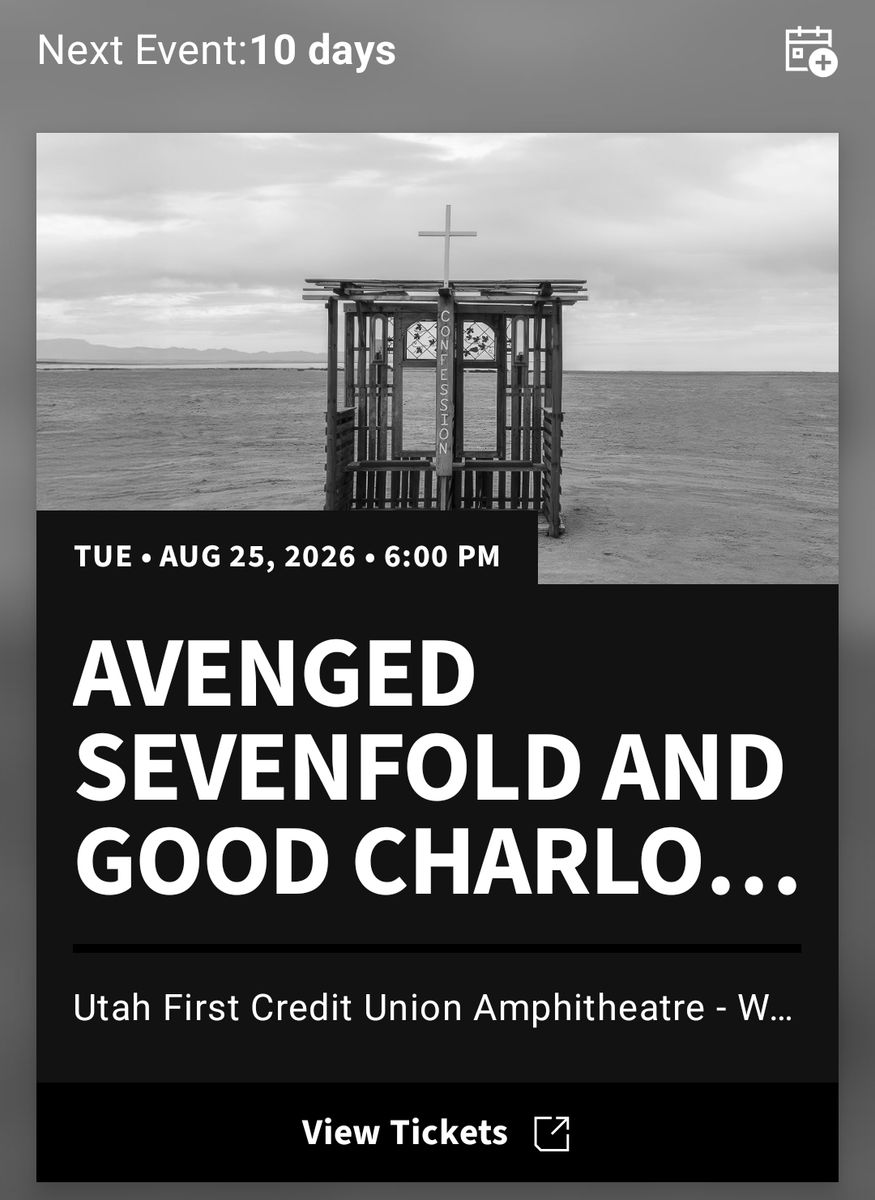 Pit Ticket Avenged Sevenfold