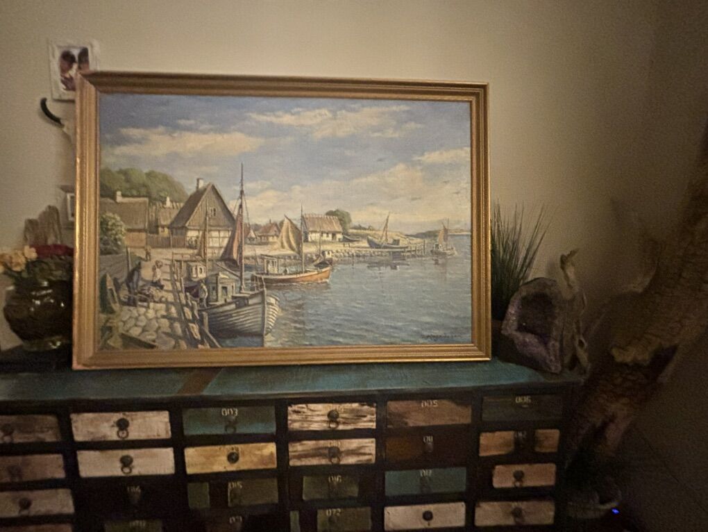 59 X 42 mid 20th Century painting- High Value Art