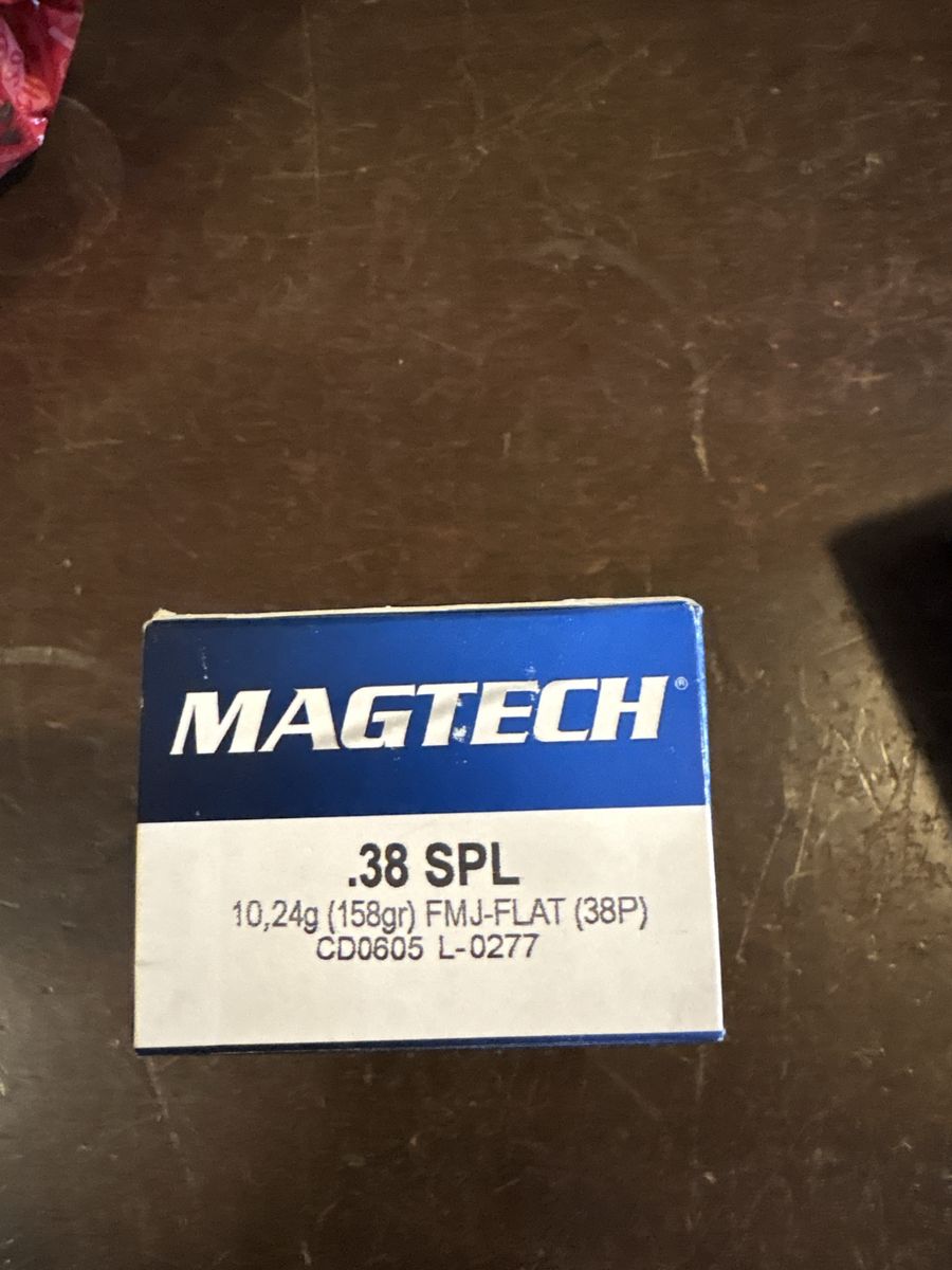 Magtech .38 SPL 158gr FMJ-Flat Ammunition - Box of 50. 357 mag 110 gr hollow point