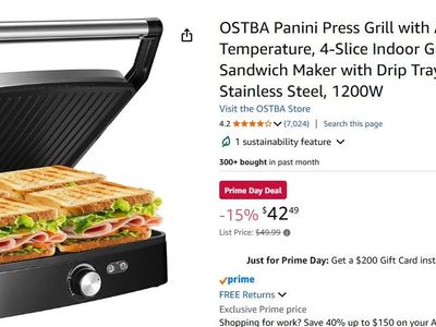 New, In the Box Panini Grill