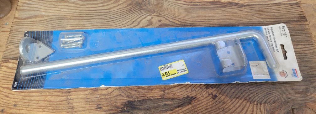 National Hardware Adjustable Throw Gate Bolt 5/8 x 18 in