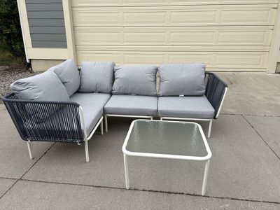 Eastoak outdoor sectional + coffee table