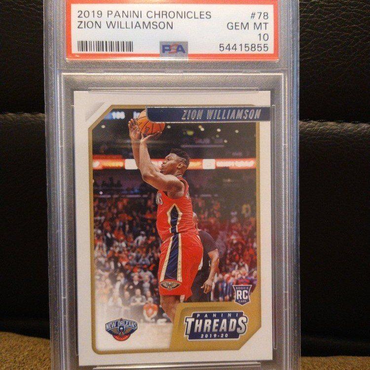 Zion Williamson PSA 10 Chronicles Threads GEM MINT