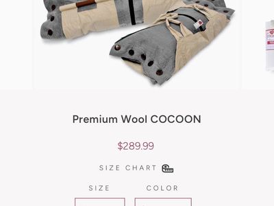 Cocoon® - Eco-Friendly Pet Burial & Cremation Ceremony Kit (Premium Wool) - Cask