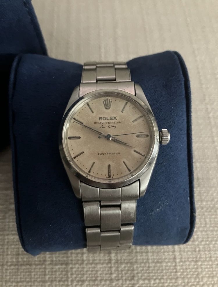 Vintage Rolex Oyster-Perpetual Air-King Super Precision Stainless Steel Watch