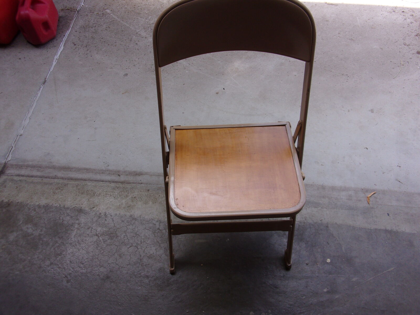 Metal and Wood Folding Chairs