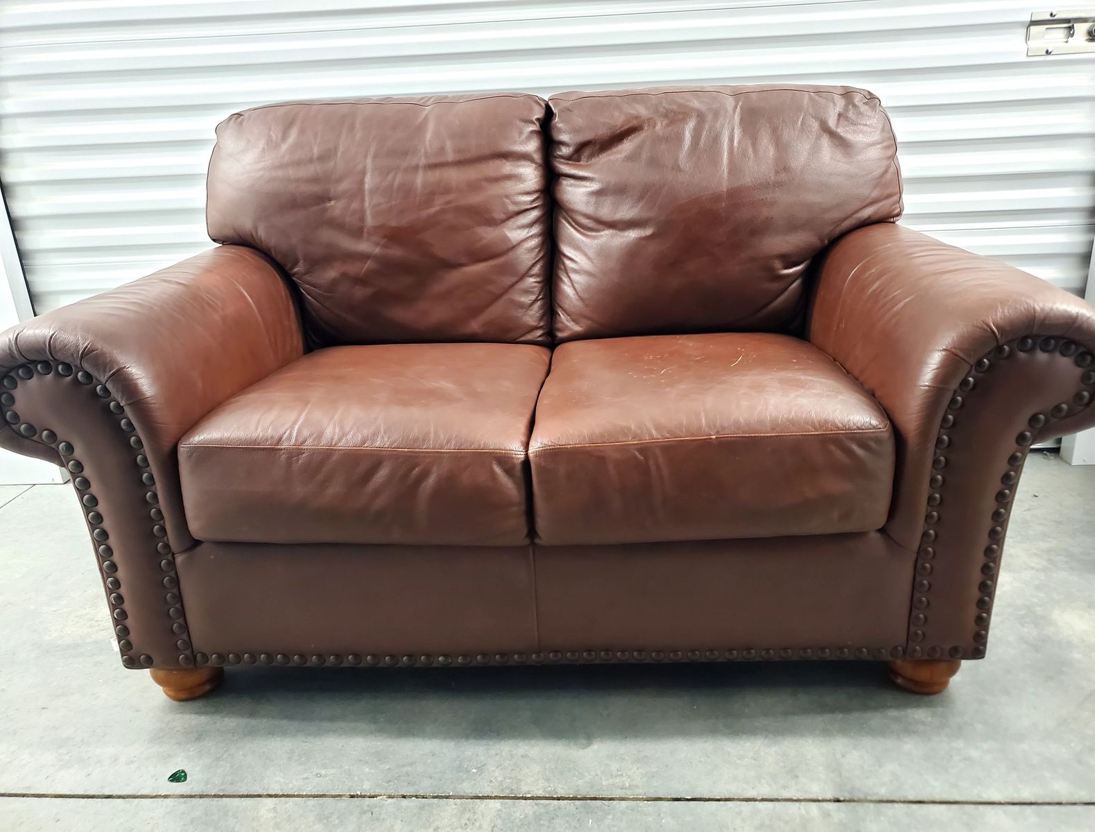 Leather Loveseat