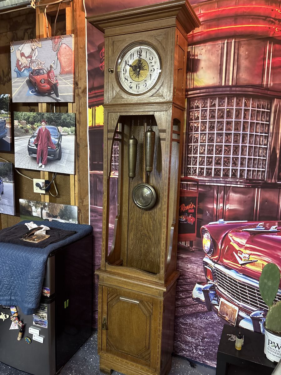 Rare Antique Longcase German Grandfather Clock