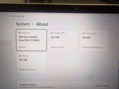 LOADED HP ELITEBOOK 13TH GEN I7 32GB 512GB WIN 11 W/FACTORY WARRANTY