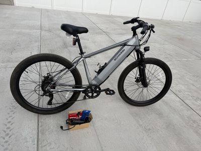 Schwinn Marshall 26" Electric Hybrid Bike - Gray, Excellent Condition, Low Miles