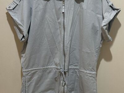 Pistola Meg Shorts Romper Blue Jumpsuit Size XL