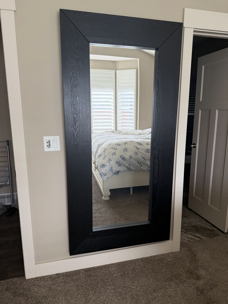 Chunky full length black mirror