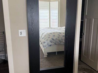 Chunky full length black mirror