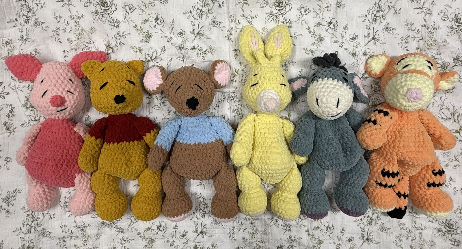 Winnie Pooh And Friends Inspired Croched Character