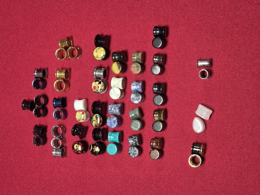 Ear Guages Bundle 29, Size 00 (10mm)