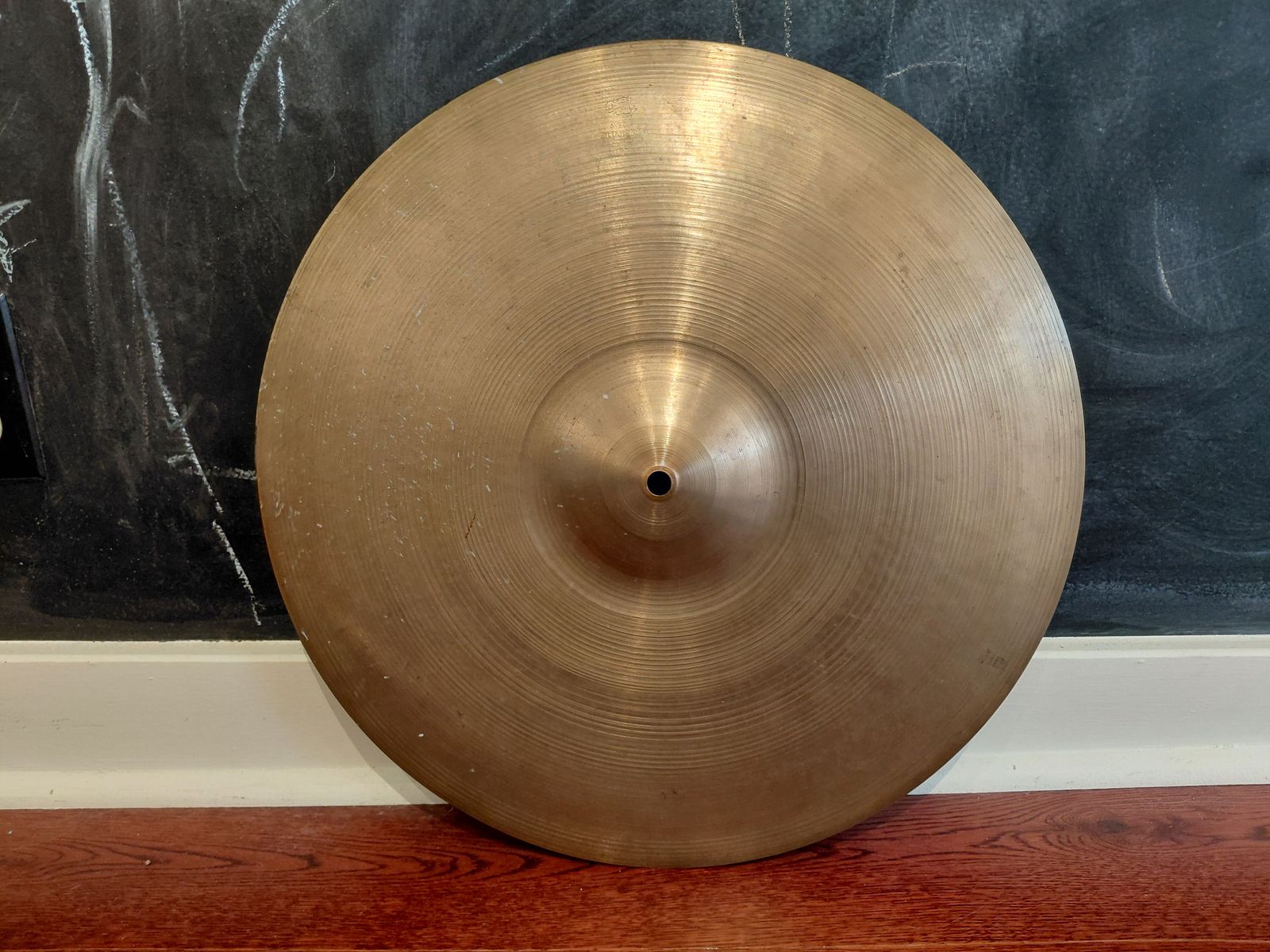 Vintage 1950s A Avedis Zildjian Small Stamp 18" Crash Cymbal 1435g