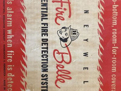 Vintage Honeywell Fire Belle Residential Fire Detection System In Original Box