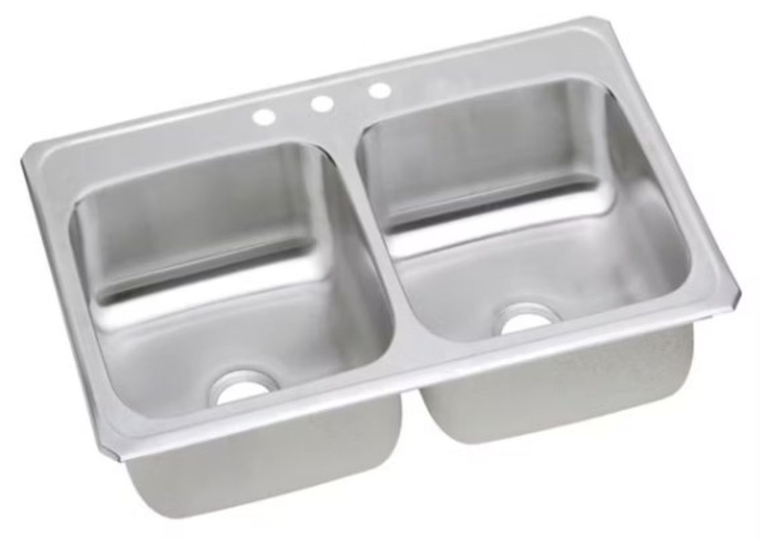 NEW - Elkay Celebrity 43″ Double-Bowl Stainless Steel Kitchen Sink – CR43223