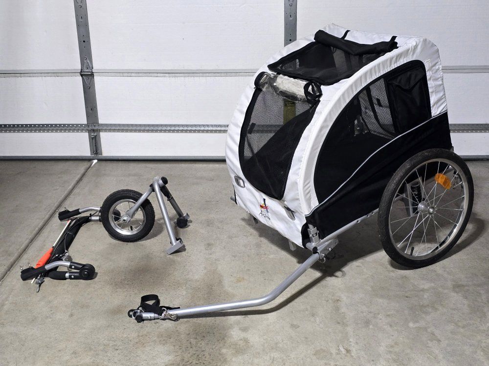 Dog Bike Trailer 2-in-1 Pet Stroller