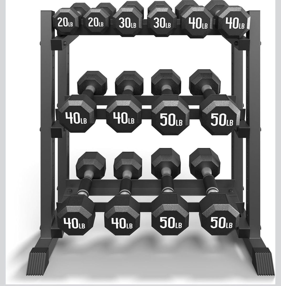 3-Tier Dumbbell Rack – 1100 lb Capacity (New)