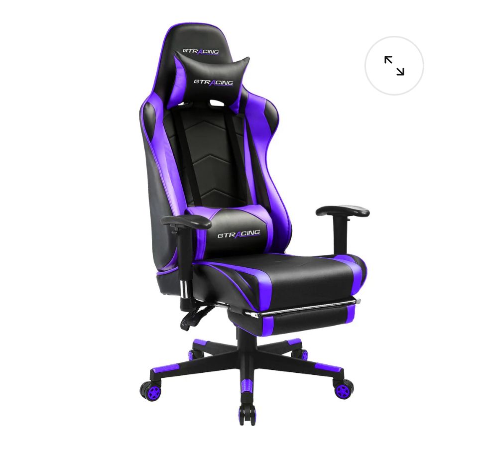 New GTPLAYER Gaming Chair with Footrest