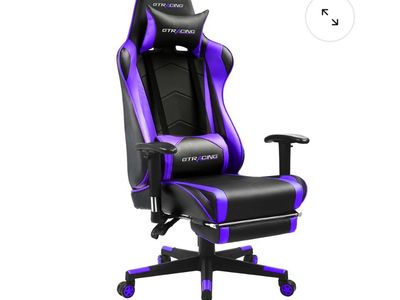New GTPLAYER Gaming Chair with Footrest