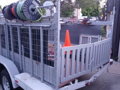 Utility Trailer with Storage & Cage - Ready for Work or Recreation