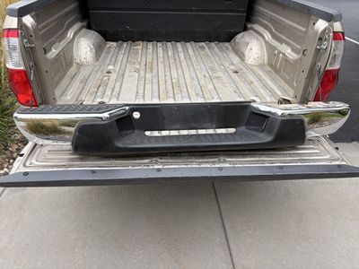 OEM Chrome and Black Rear Bumper Assembly for Truck
