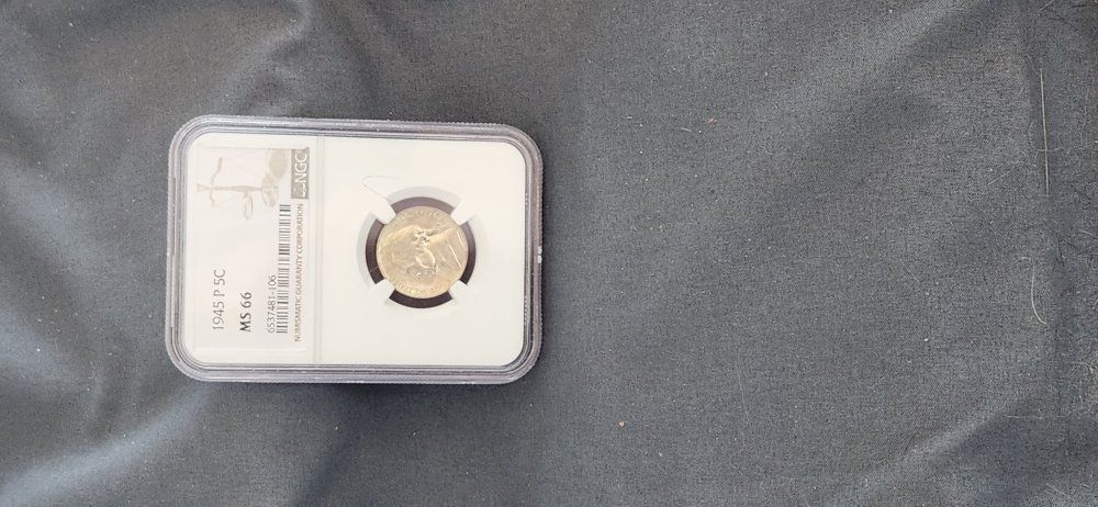 1945 P Nickel MS 66 Beautiful Toner