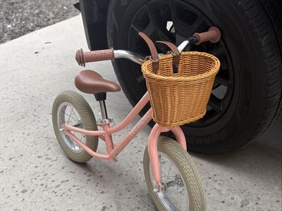pink retrospec balance bike